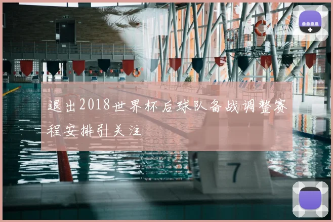 退出2018世界杯后球队备战调整赛程安排引关注